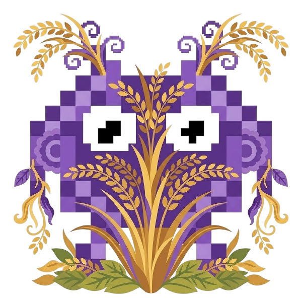 Alien monster and Sheaf of rice