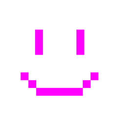 Alien monster and Slightly smiling face