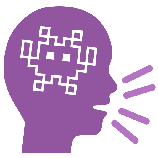 Alien monster and Speaking head