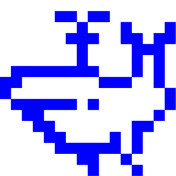 alien monster and spouting whale