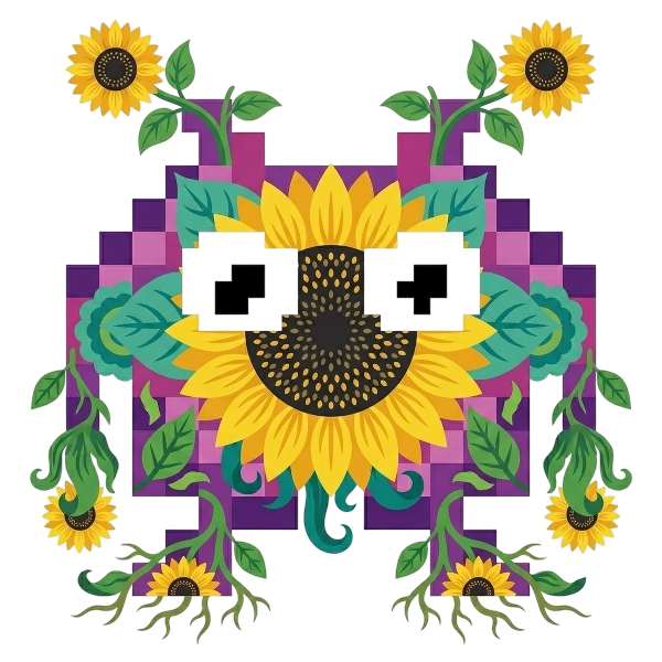 Alien monster and Sunflower