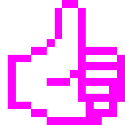 alien monster and thumbs up