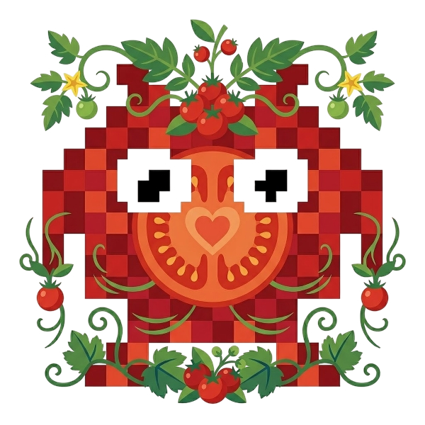 Alien monster and Tomato