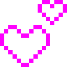 alien monster and two hearts
