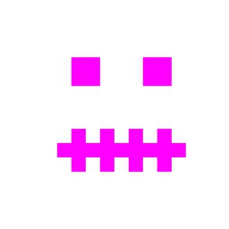 alien monster and zipper-mouth face