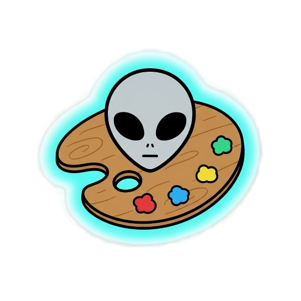 Alien and Artist palette