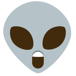 alien and astonished face