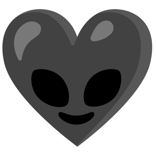 Alien and Black heart
