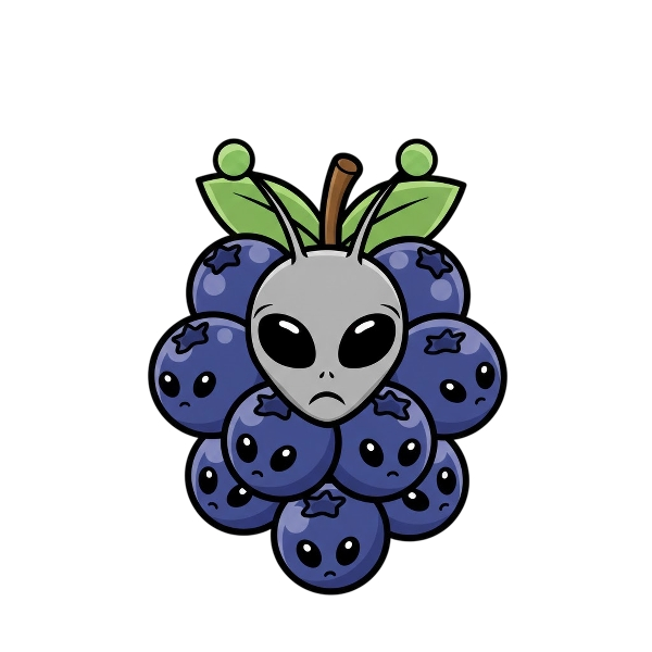 Alien and Blueberries