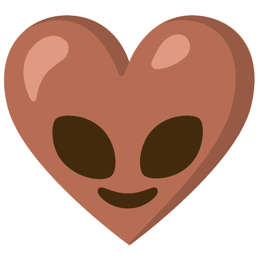 Alien and Brown heart