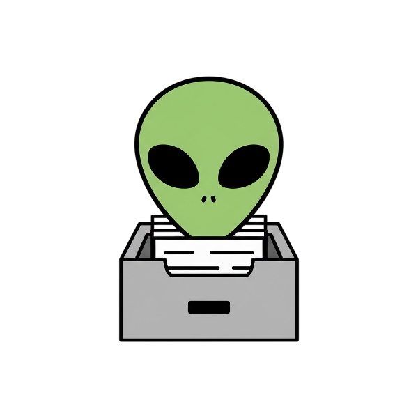 Alien and Card file box