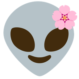 alien and cherry blossom