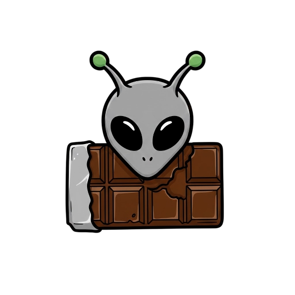 Alien and Chocolate bar