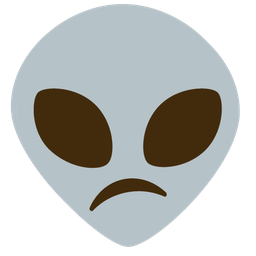 alien and confused face