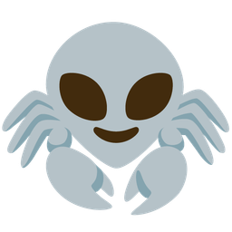 alien and crab