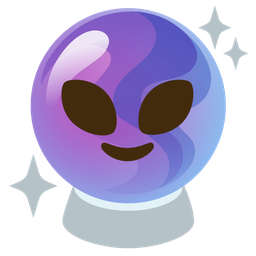 alien and crystal ball