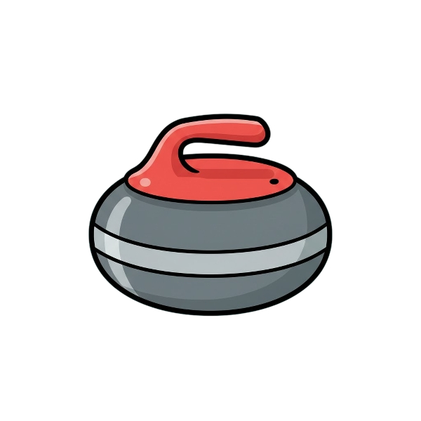 Alien and Curling stone