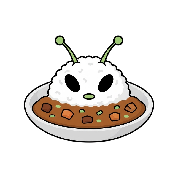 Alien and Curry rice