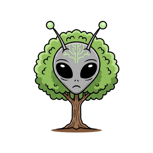 Alien and Deciduous tree