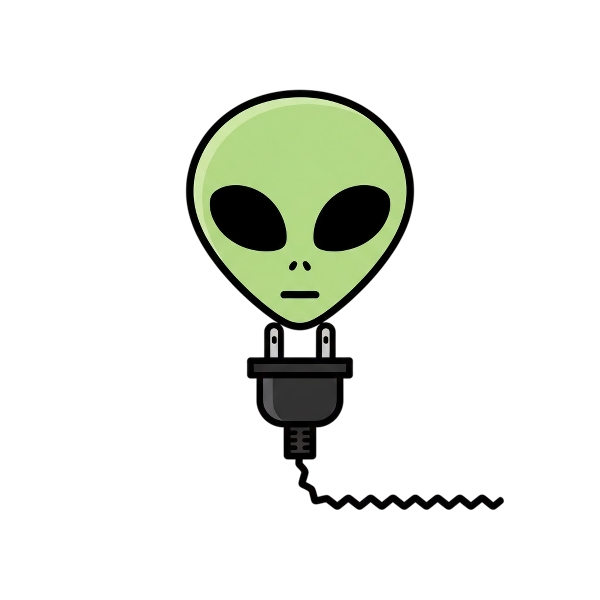 Alien and Electric plug