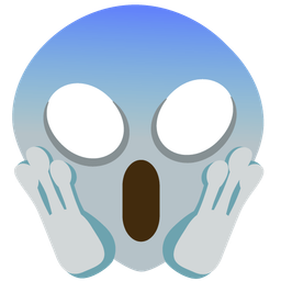 alien and face screaming in fear