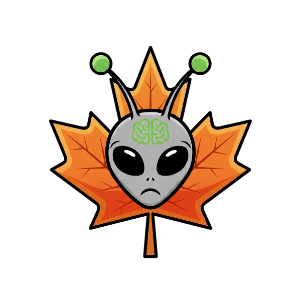 Alien and Fallen leaf