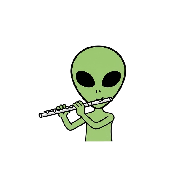 Alien and Flute
