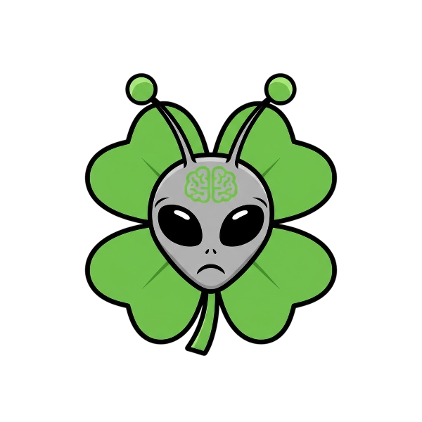 Alien and Four leaf clover