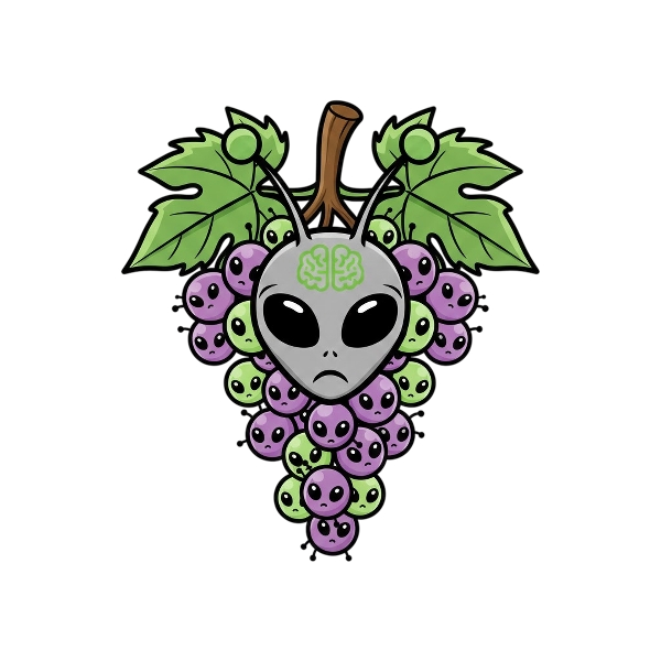 Alien and Grapes