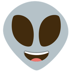 Alien and Grinning face with big eyes