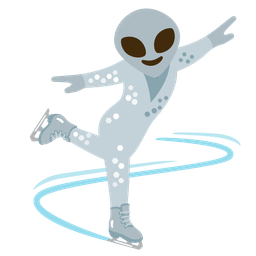 alien and ice skate