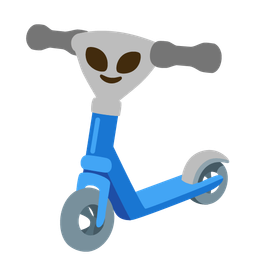 alien and kick scooter