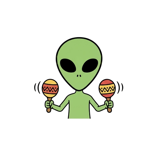 Alien and Maracas