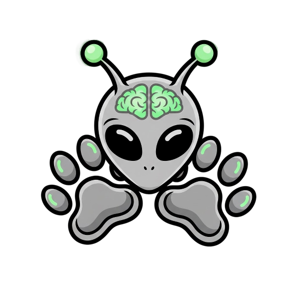 Alien and Paw prints