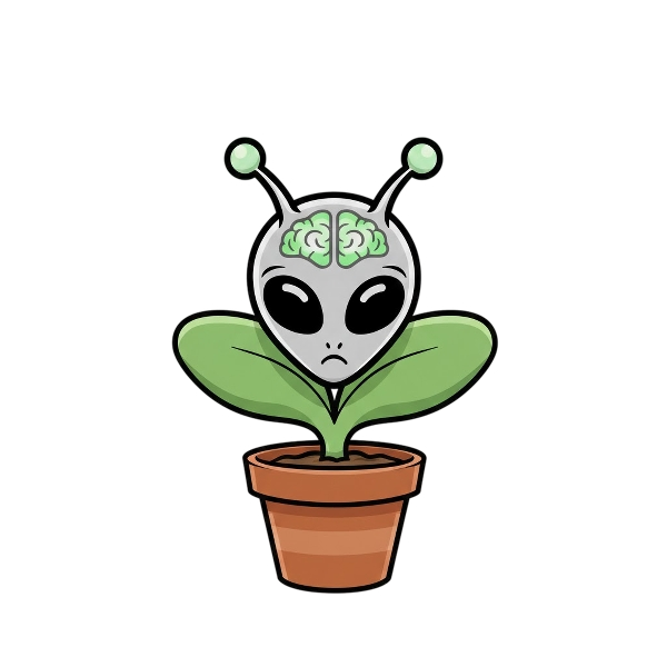 Alien and Potted plant