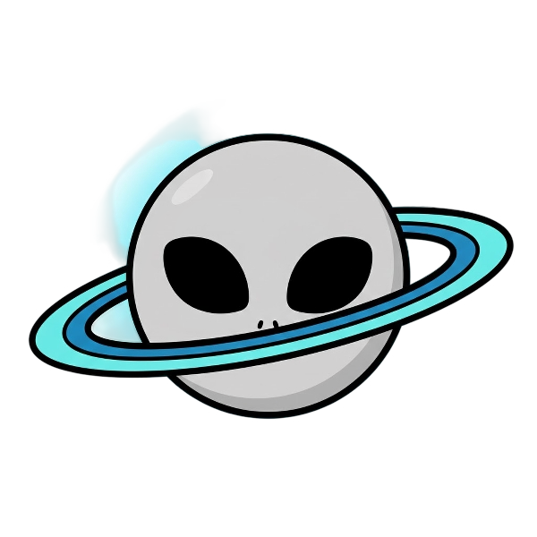 Alien and Ringed planet