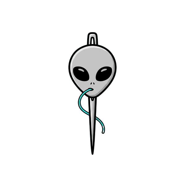 Alien and Sewing needle