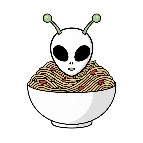 Alien and Spaghetti