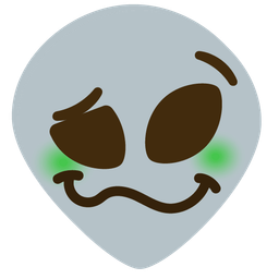 alien and woozy face