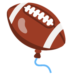 american football and balloon