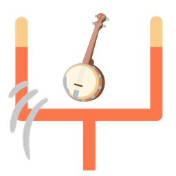 american football and banjo