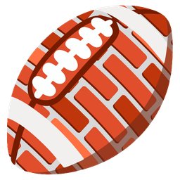 american football and brick