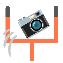 american football and camera