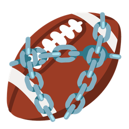 american football and chains