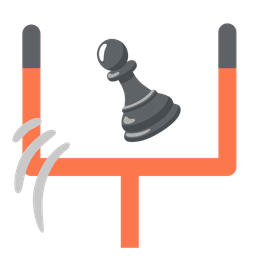 american football and chess pawn