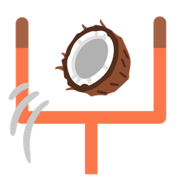 american football and coconut