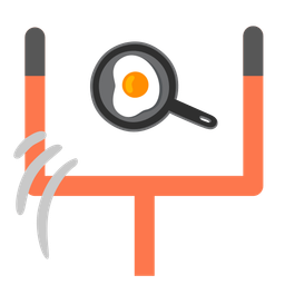 american football and cooking