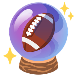 american football and crystal ball
