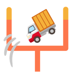 american football and delivery truck