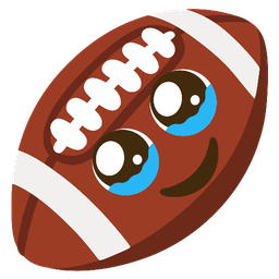 american football and face holding back tears